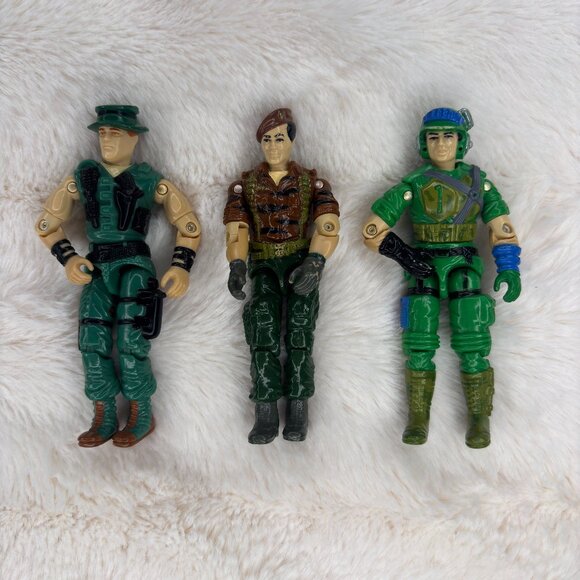 1988 GI Joe Cobra Tiger Force Flint + 1988 Muskrat + Battle Force 2000 Blaster - Picture 1 of 6